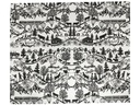 Hubatka Tischset Swissness 35 cm x 42 cm, Schwarz/Weiss