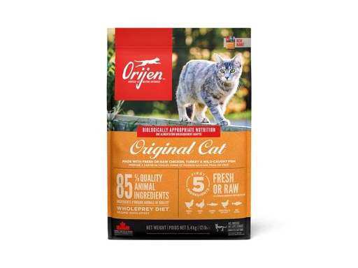 [90237263 1384077] Orijen Trockenfutter Cat Original mit Huhn, 5.4 kg
