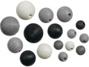 Knorr Prandell Holzperlen Mix 4 20 Stk, Schwarz; Weiss