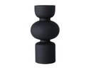 Boltze Vase Nelika 29 cm, Schwarz matt