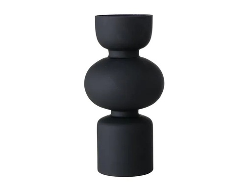 [90237291 1344732] Boltze Vase Nelika 29 cm, Schwarz matt