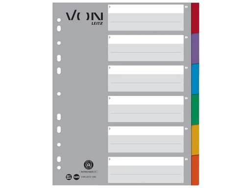 [90237369 1384563] VON Register 6 Taben, A4, 1-6