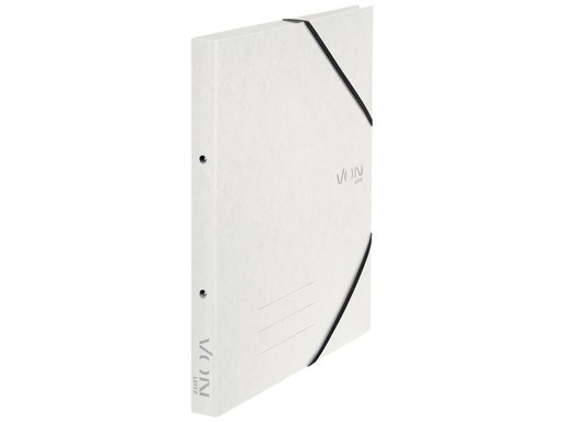 [90237374 1384506] VON Ringbuch mit elastischen Eckbändern, 2.5 cm, Weiss