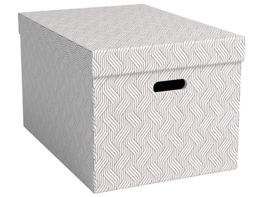 [90237395 1384566] VON Archivschachtel Large 46 l, 3 Stück, Weiss
