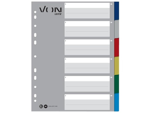 [90237637 1384549] VON Register Blanko, A4, 1-6
