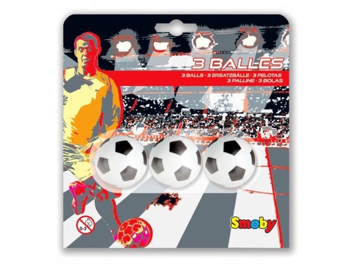 [90237679 1386498] Smoby Ersatzbälle Kickertisch 3er Set