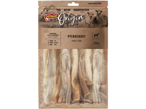 [90237741 1384245] DeliBest Kausnack Origin Pferdehaut 200 g