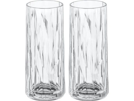 [90237768 1393820] Koziol Longdrinkglas Superglas Club No. 3, 250 ml, 2 Stück,