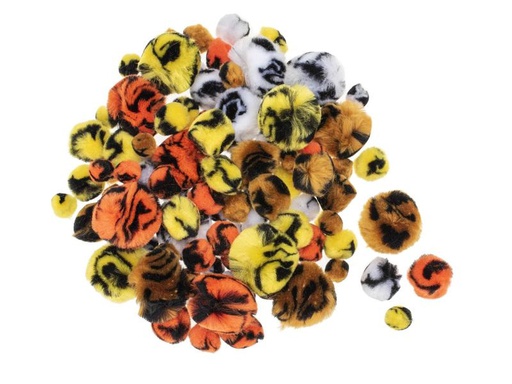 [90237773 1369083] Glorex Pompon Tieroptik 15-30 mm, 100 Stück