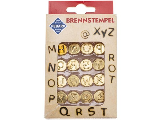[90237862 1369096] Glorex Brennstempel Buchstaben M-Z 16-teilig
