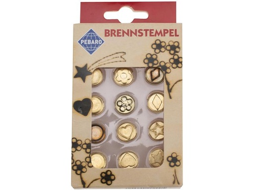 [90237895 1369094] Glorex Brennstempel Formen 12-teilig