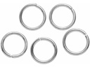 Glorex Biegering Zwischenringe 8 mm, 20 Stück, Silber