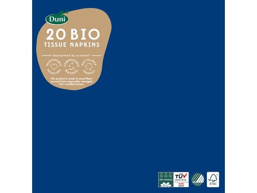 [90238140 1391187] BioPak Papierservietten 40 cm x 40 cm, 20 Stück