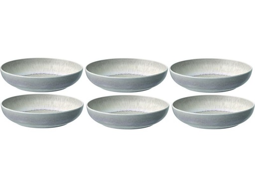 [90238177 1390220] Villeroy &amp; Boch Suppen- &amp; Pastateller Perlemor Sand 6 Stück, Beige