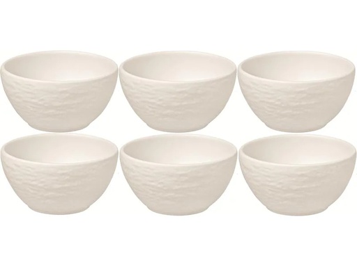 [90238291 1396413] Villeroy &amp; Boch Snackschale Manufacture Rock 7.7 cm, 6 Stück, Weiss