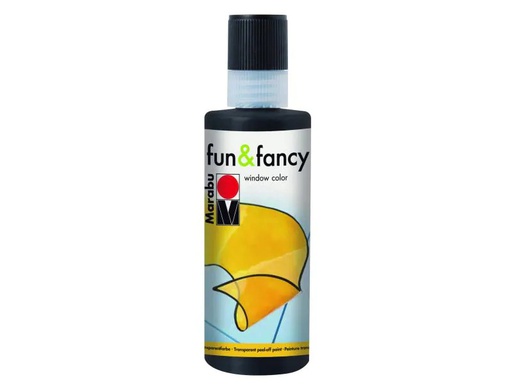 [90040701 556402] Marabu Fensterfarbe Fun &amp; Fancy 80 ml, Schwarz