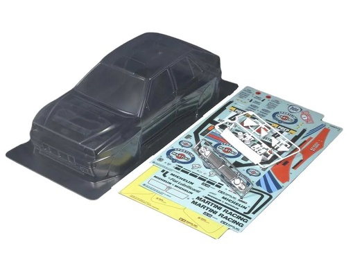 [90238659 1312279] Tamiya Karosserie Lancia Delta Integrale unlackiert, 1:10