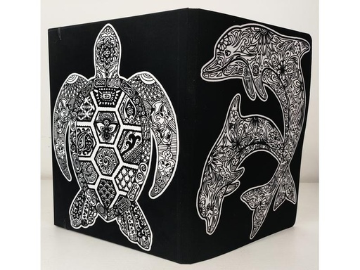 [90238928 1353169] Tataruga Malset Mappe Delfine+Schildkröte A4