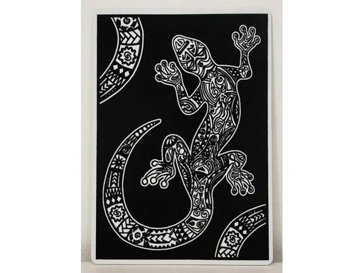 [90238933 1353153] Tataruga Malset Samtbild Gecko A4
