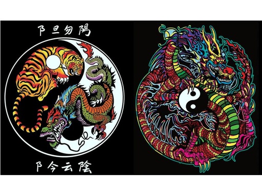 [90238941 1353171] Tataruga Malset Mappe Drache A4