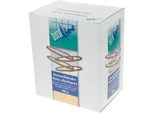 [90040816 1128827] Büroline Gummiband 1.3  x 100 mm, 500 g