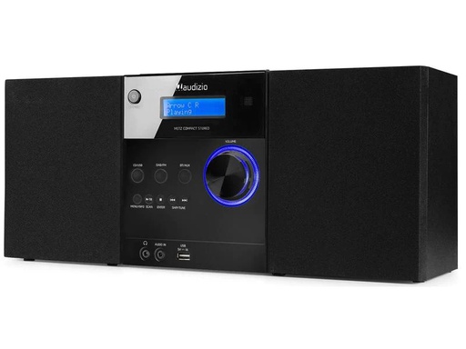 [90239091 1339291] Audizio Micro-HiFi Anlage Metz Schwarz