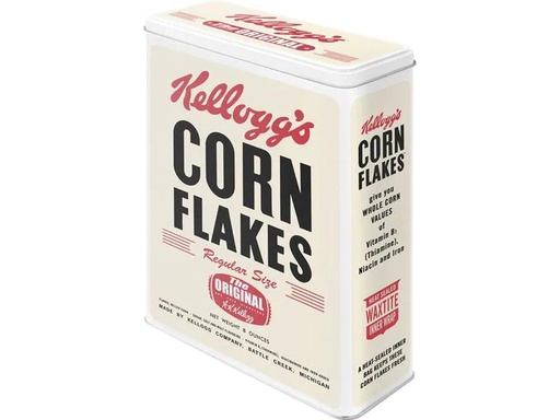 [90239094 1390000] Nostalgic Art Vorratsdose Kelloggs 4 l, Beige/Rot/Schwarz