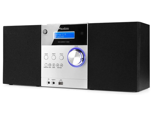 [90239126 1339292] Audizio Micro-HiFi Anlage Metz Aluminium