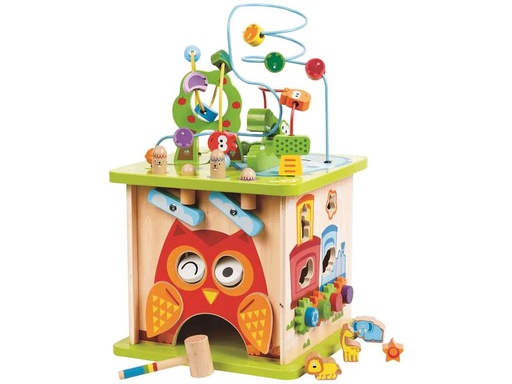 [90239179 1357165] Hape Motorikwürfel Wild Safari Adventure Center