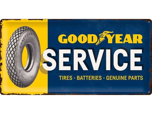 [90239332 1390085] Nostalgic Art Schild Goodyear Service 25 x 50 cm, Metall