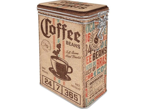 [90239428 1389998] Nostalgic Art Vorratsdose Coffee Sack 1.3 l, Braun/Grün/Rot