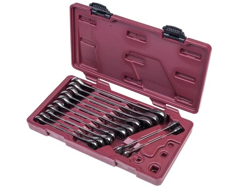 [90040951 263166] Kraftwerk Ringgabelschlüssel-Set CLICKCRAFT 12-teilig