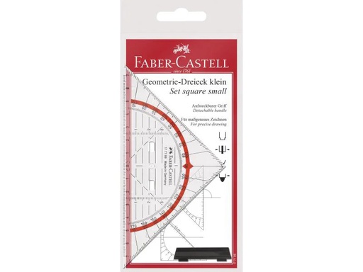 [90040964 1036390] Faber-Castell Geodreieck 14 cm mit Griff