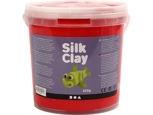 [90239617 1377564] Creativ Company Modelliermasse Silk Clay 650 g, Rot