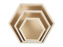 Creativ Company Holzartikel Wandregal, Sechseck
