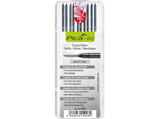 [90041025 1155553] Pica Ersatz-Minen Pica DRY Graphit, 10 Stück