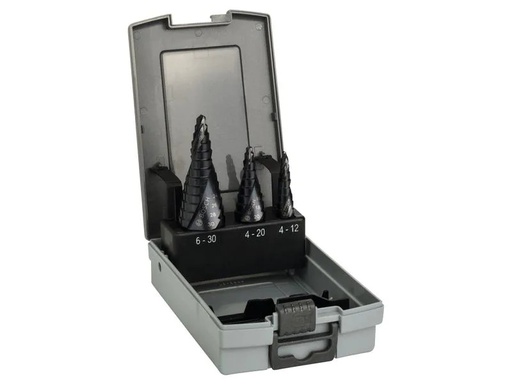 [90239772 1338347] Bosch Professional Stufenbohrer Set HSS-AITiN, 3-teilig