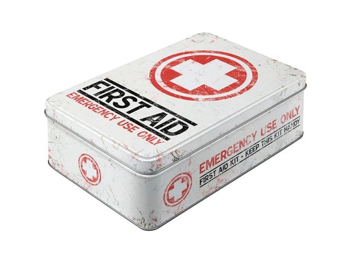 [90239787 1390049] Nostalgic Art Medikamentenbox First Aid Rot/Schwarz/Weiss