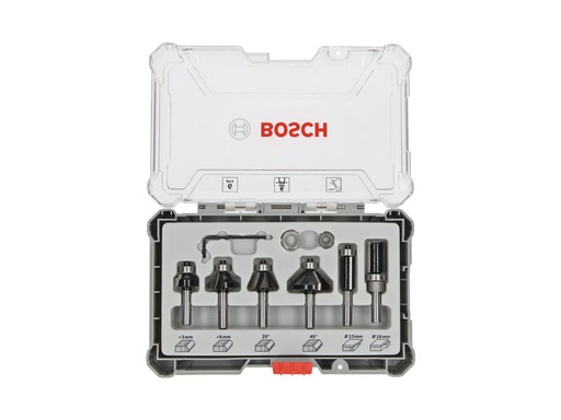 [90239900 1338137] Bosch Professional Fräserset 6-mm-Schaft, 6-teilig