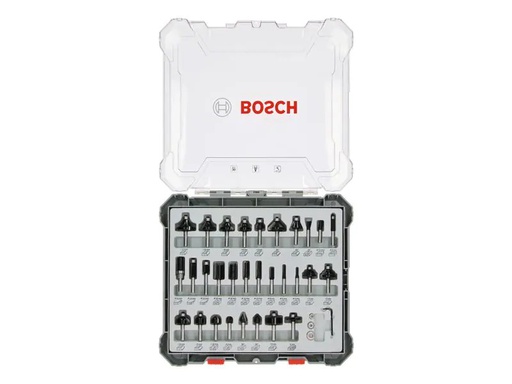 [90240052 1338140] Bosch Professional Fräserset 6 mm-Schaft, 30-teilig