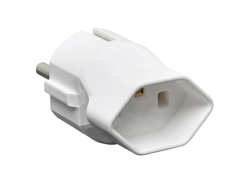 [90240103 1395343] Schönenberger Reiseadapter CH – Schuko, Weiss