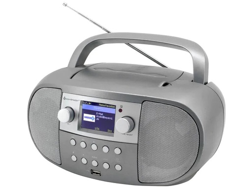 [90240236 1398009] soundmaster Radio/CD-Player SCD7600TI Grau