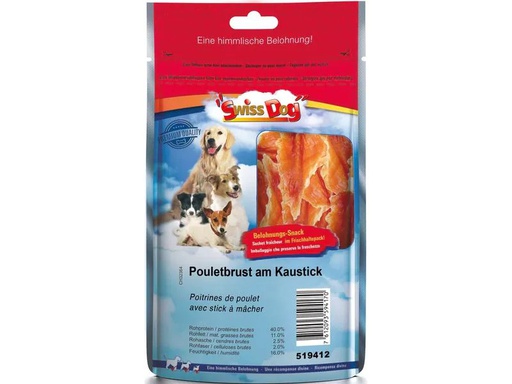 [90240380 1384696] SwissDog Kausnack Pouletbrust am Kaustick, 300 g