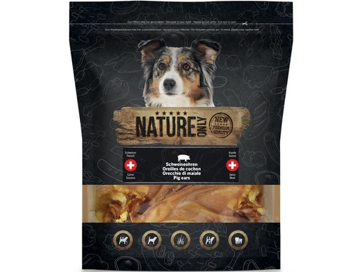 [90240942 1391537] NATUREonly Kausnack Schweinsohren, 230 g