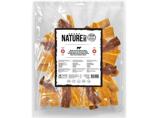 [90240952 1391541] NATUREonly Kausnack Rindernackensehnen 20 cm, 2 kg