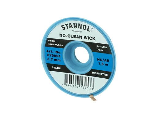 [90240960 1379532] Stannol Entlötlitze NC-BB Entlötlitze 2.7 mm x 1.5m halogenfrei