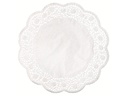 Demmler Tortenspitzen Rose 6 Stück, Weiss, 30 cm
