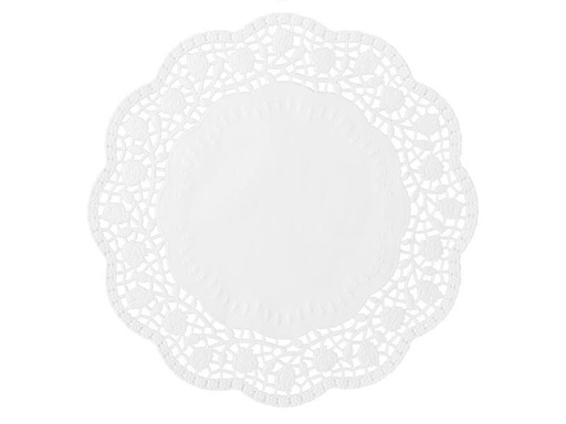 [90241176 1391955] Demmler Tortenspitzen Rose 6 Stück, Weiss, 22 cm