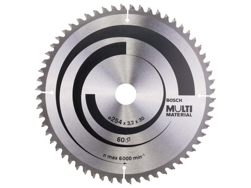 [90241221 1338601] Bosch Professional Kreissägeblatt Multi Material, 254 x 30 x 3.2 mm, Z 60