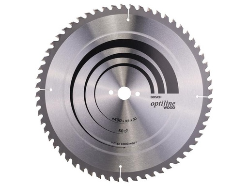 [90241262 1338621] Bosch Professional Kreissägeblatt Optiline Wood, 400 x 30 x 3.5 mm, Z 60